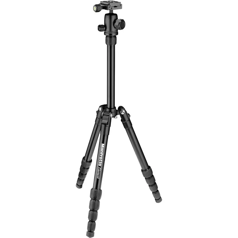 Manfrotto Element Small Aluminum Traveler Tripod (Black) (MKELES5BK-BH)