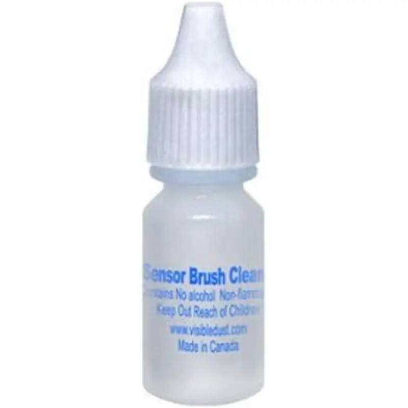 Visible dust sensor brush wash