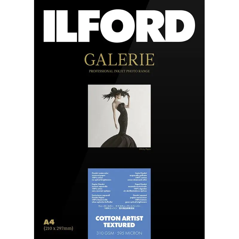 Ilford Galerie Cotton Artist Textured 310GSM A2 - 25 Sheets