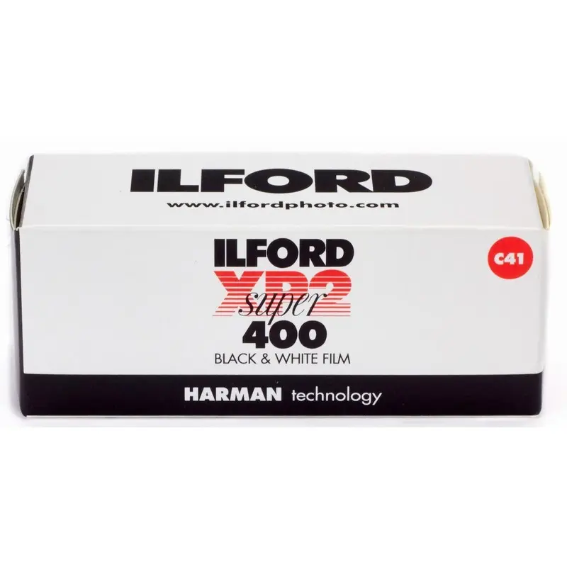 Ilford XP2 Super ISO 400 120 Roll Black & White Film