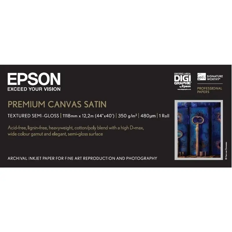 Epson 44in x 12m WR Satin Canvas 350 GSM