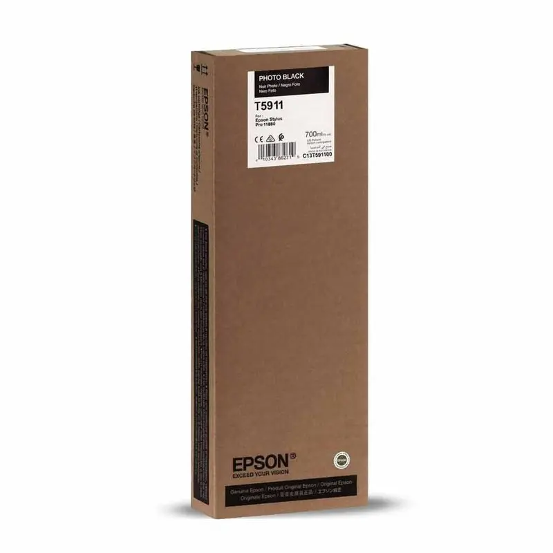 Epson T5911 UltraChrome K3 Photo Black Ink Cartridge (700 ml)