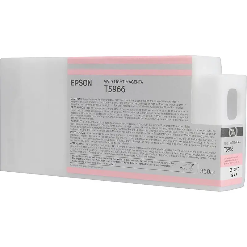 Epson T596600 Vivid Light Magenta UltraChrome HDR Ink Cartridge (350 mL)