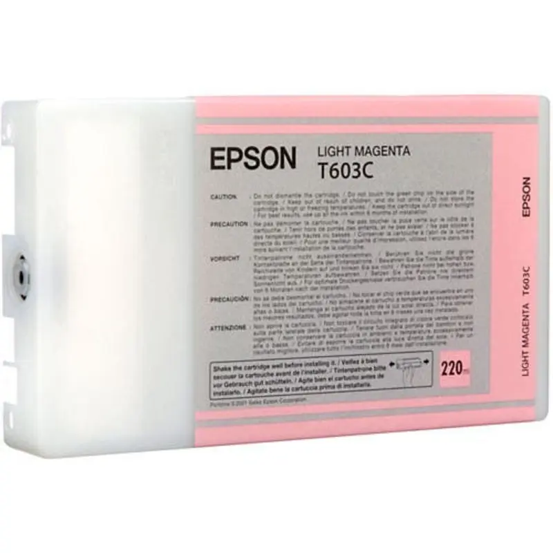 Epson T603C00 Light Magenta UltraChrome K3 Ink Cartridge (220 ml)