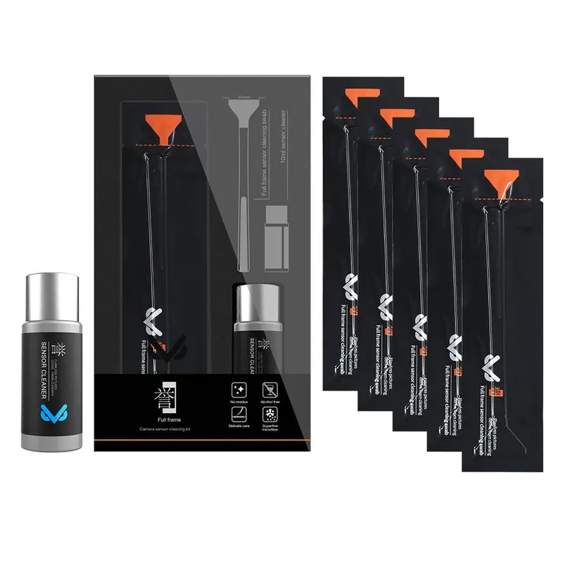 VSGO VS-S03E Full-Frame Sensor Cleaning 10 Rod Swab Kit for DSLR