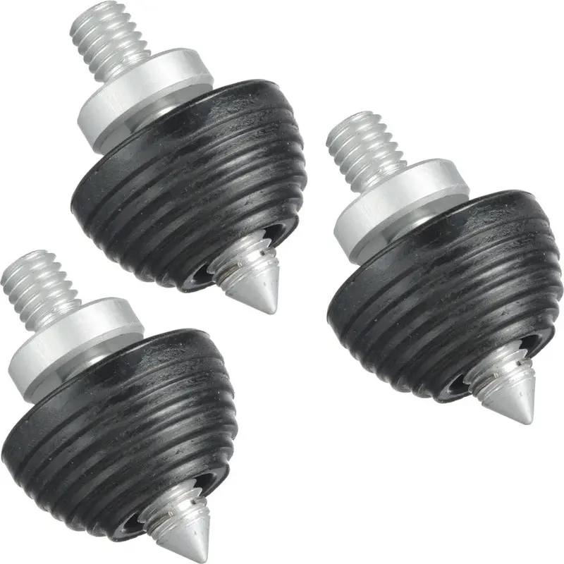 Gitzo Foot Retractable Rubber & Spike Feet - 3/8'' Thread (3 Piece)