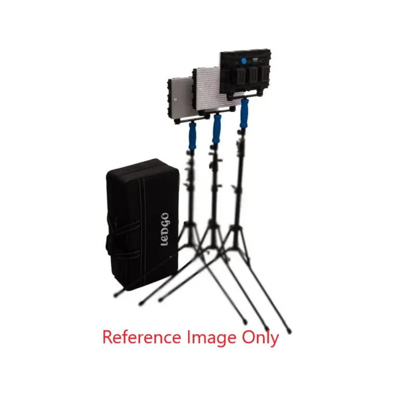 Ex-Demo LedGO 3x 5600K Adjustable LED Panel Lighting Kit with Bag - AC Only