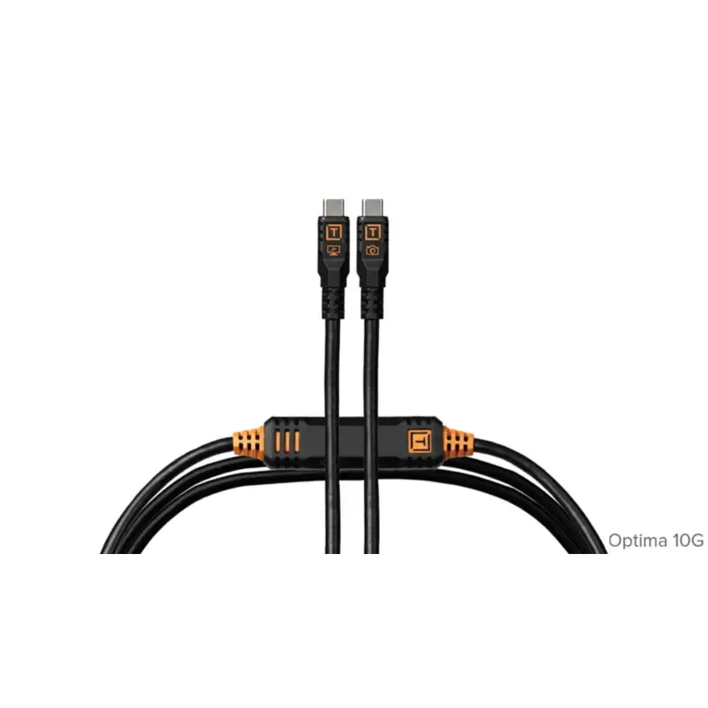 Tether Tools TetherPro Optima 10G USB-C 4.6m Cable Straight to Straight - Black