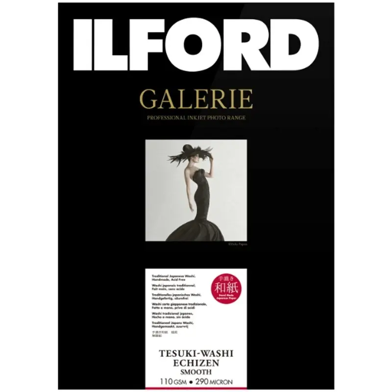 Ilford Galerie Tesuki-Washi Echizen Warmtone Smooth 110GSM A4 - 10 Sheets