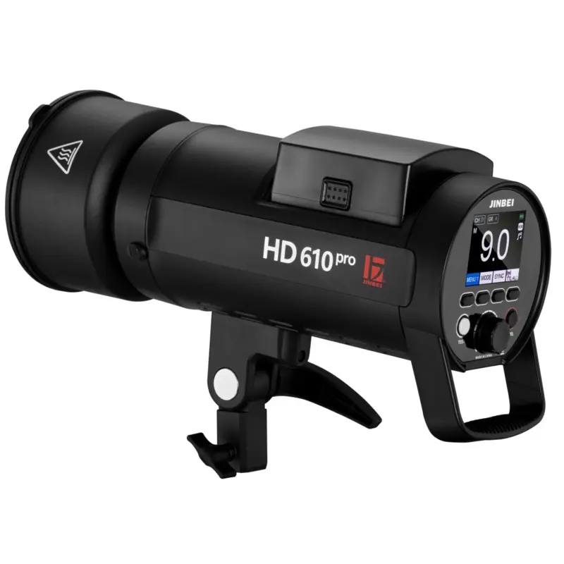 Jinbei HD610PRO TTL Battery Flash 600ws with HSS and Fast flash duration.