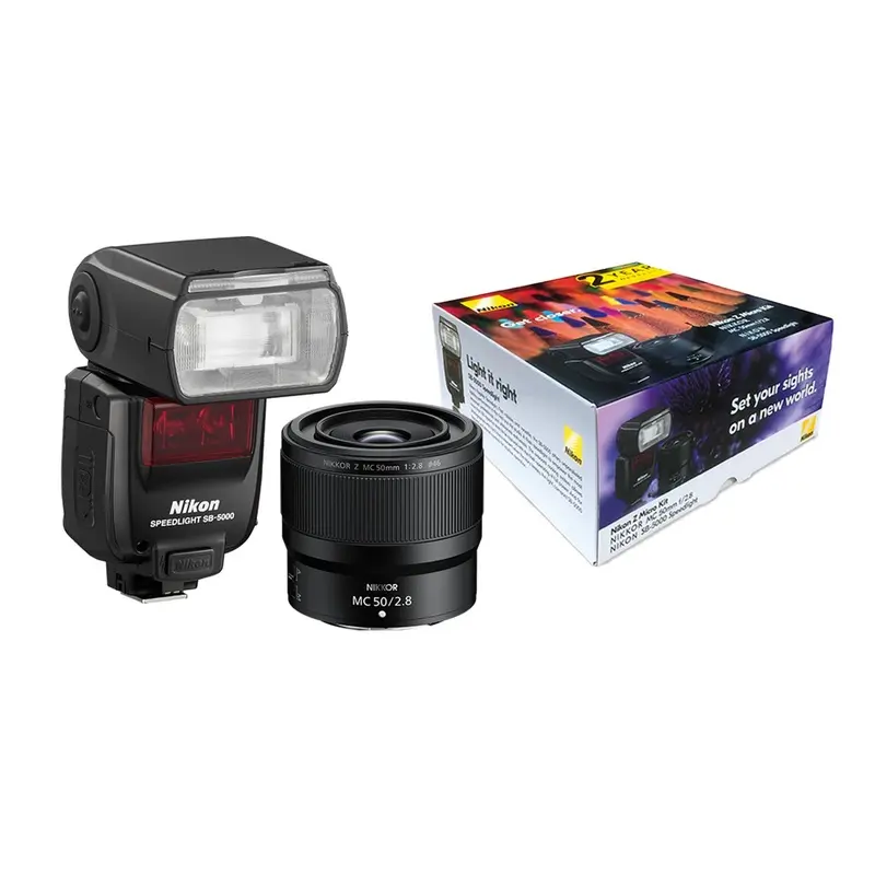 Nikon Z Macro Pack includes Nikkor Z MC 50mm f/2.8 Macro Lens and SB-5000 Flash
