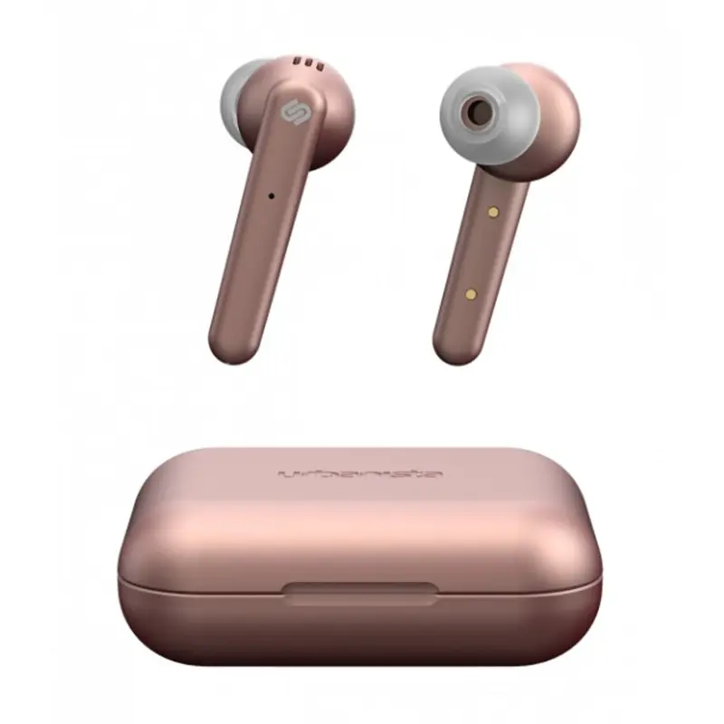 Urbanista Paris Noise Cancelling Earphones (Rose Gold) + Lyon Wireless Charger