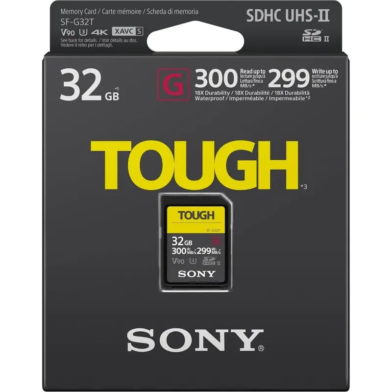 Sony 32GB SF-G Tough Series UHS-II SDHC Memory Card