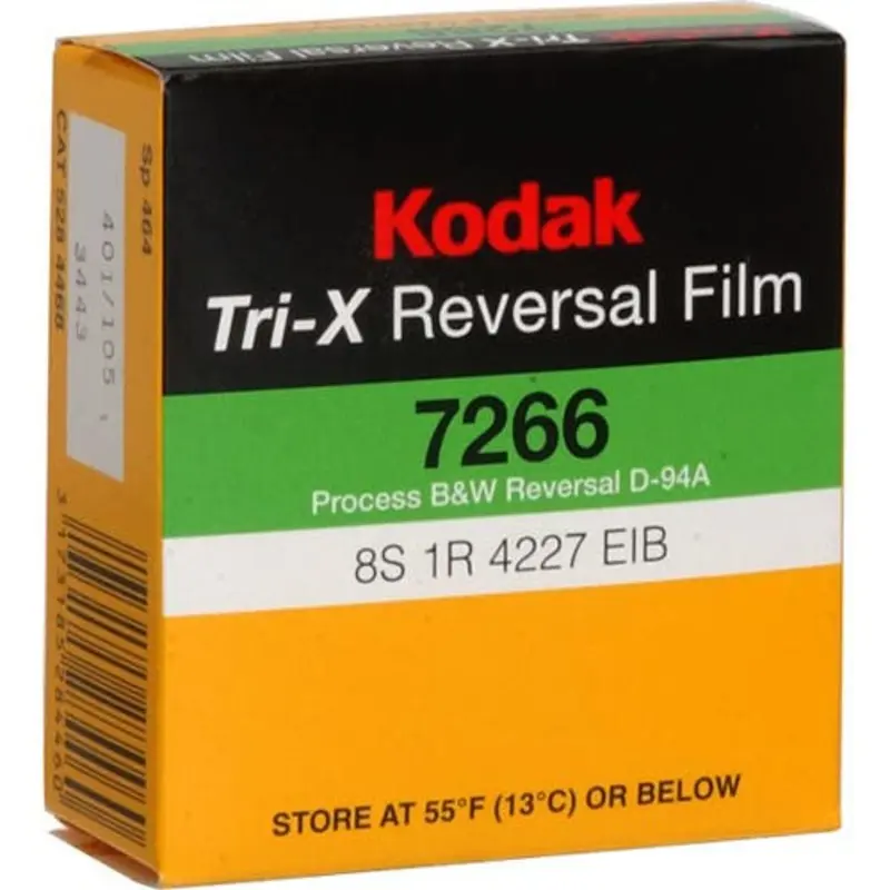 Kodak Tri-X Black & White Reversal Film (Super 8, 50-Feet Roll)