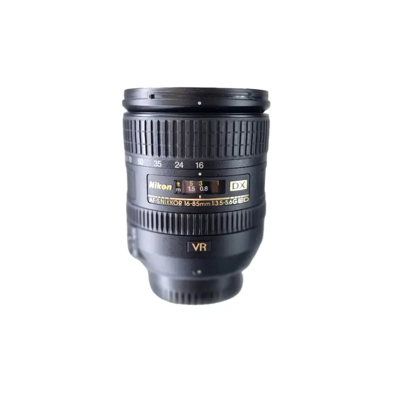 Pre-Owned Nikon AF-S DX 16-85mm f/3.5-5.6 G VR ED Lens w/Caps & Hood 22014496