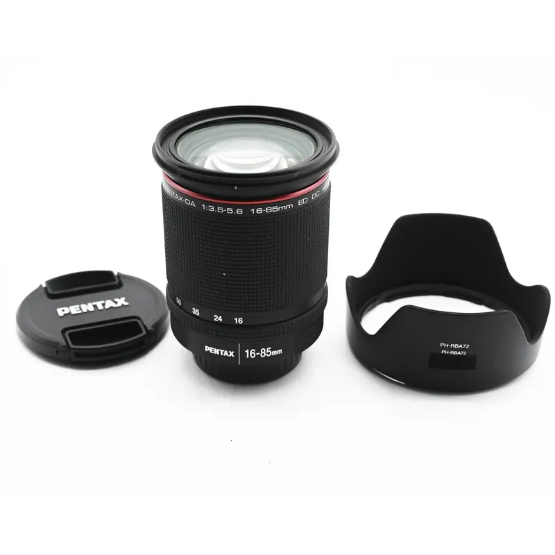 Pre-Owned Pentax DA 16-85mm f/3.5-5.6 ED DC WR Lens w/Caps & Hood 7068372