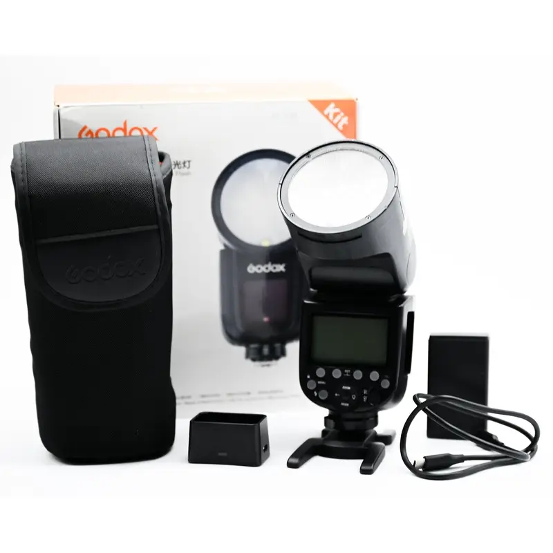 Pre-Owned Godox V1-N for Nikon w/Box Battery Case & Charger 20F00112569