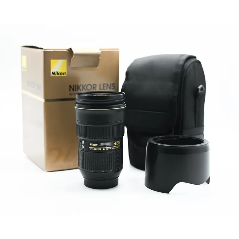Pre-Owned Nikon AF-S NIKKOR 24-70mm f/2.8G ED Lens with Box and Accessories 296177