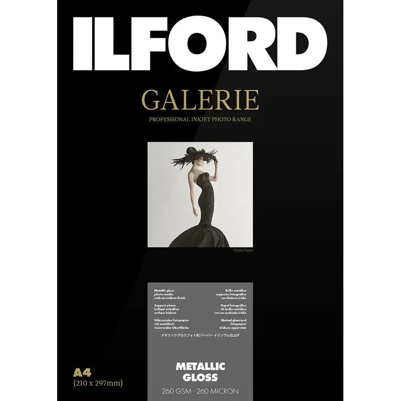 Ilford Galerie Metallic Gloss 260GSM 4 x 6'' - 50 Sheets