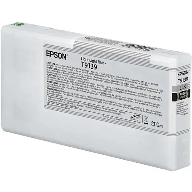 Epson T9139 Ultrachrome HD Ink Cartridge (200ml) Light Light Black