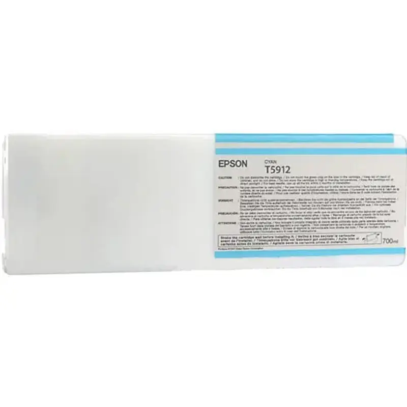 Epson T5912 UltraChrome K3 Cyan Ink Cartridge (700ml)