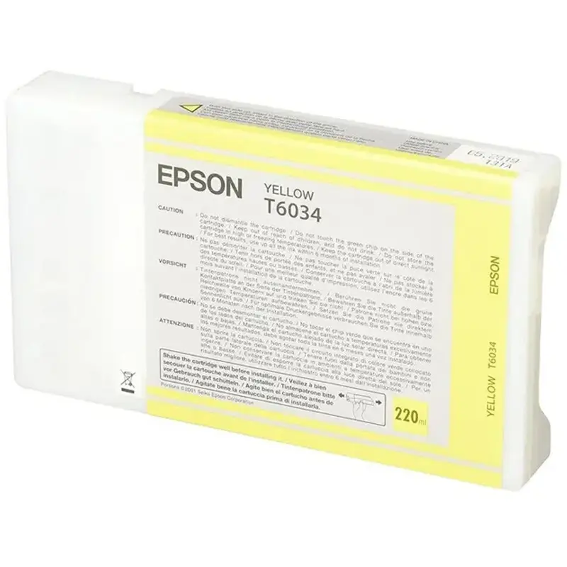 Epson T6034 Yellow UltraChrome K3 Ink Cartridge(200ml)