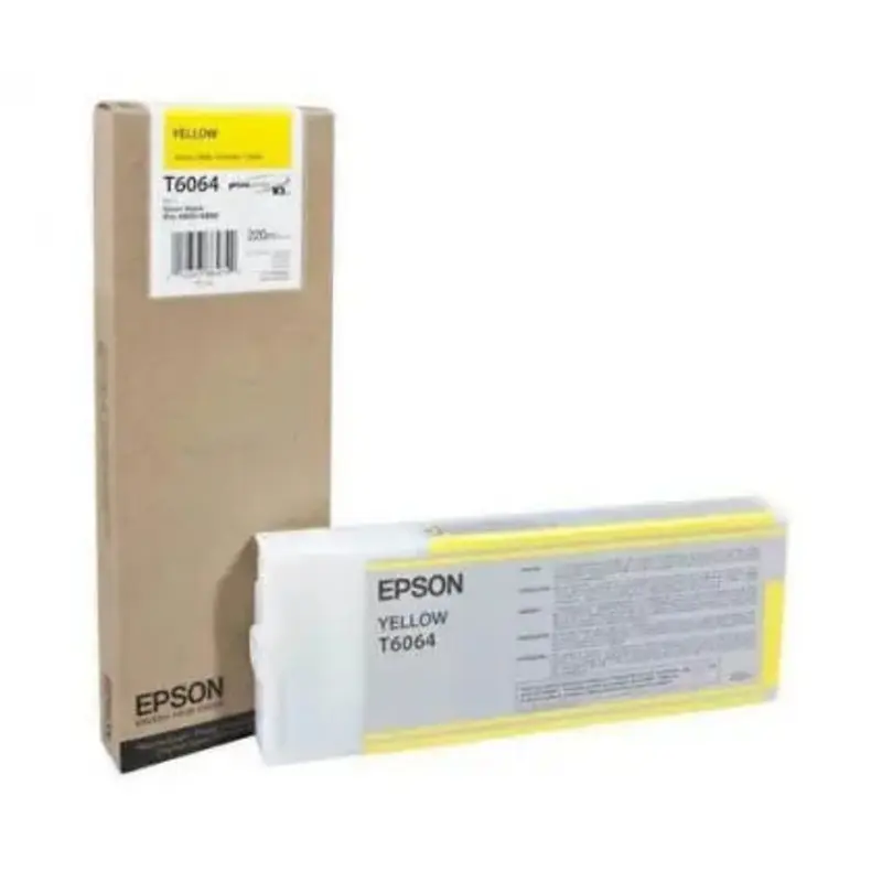 Epson T6064 UltraChrome K3 Yellow Ink Cartridge (220 ml)