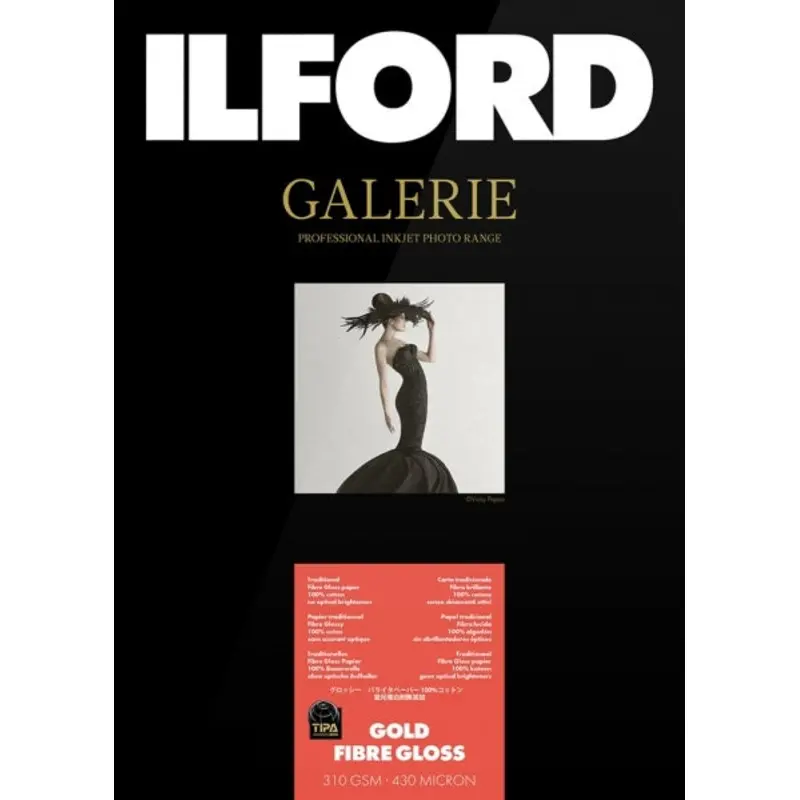 Ilford Galerie Gold Fibre Gloss 310GSM A4 - 25 Sheets