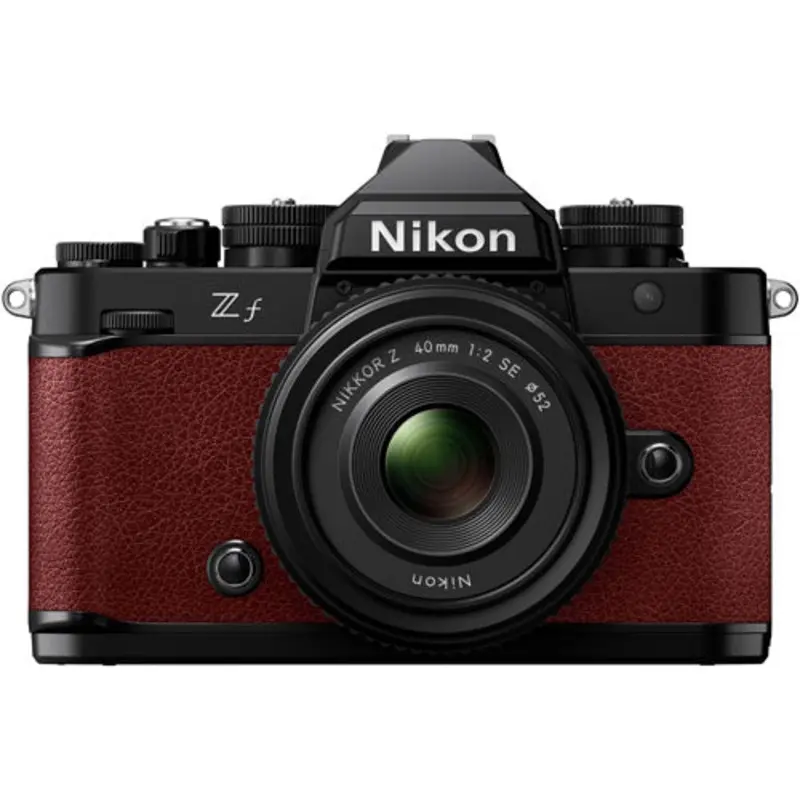 Nikon Zf Mirrorless Camera with NIKKOR Z 40mm f/2.0 SE Lens (Bordeaux Red)
