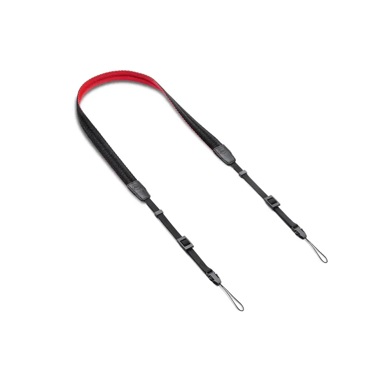 Leica Carrying Strap Sofort Fabric (Black-Red)