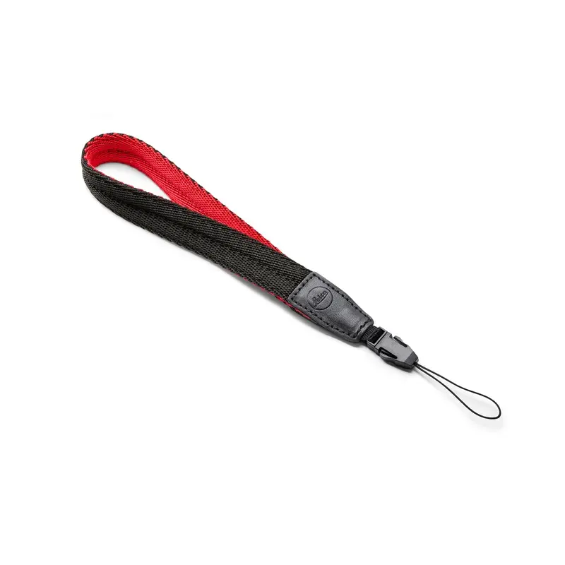 Leica Wrist Strap Sofort Fabric (Black-Red)