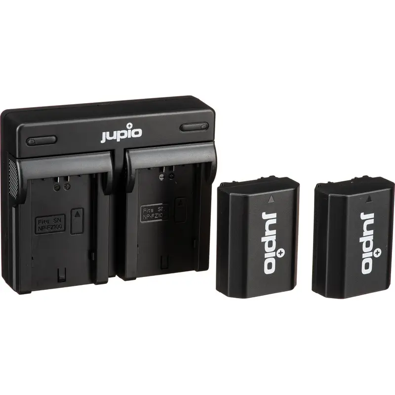 Jupio Pair of NP-FZ100 V3 Batteries & USB Dual Charger Value Pack (2040mAh)