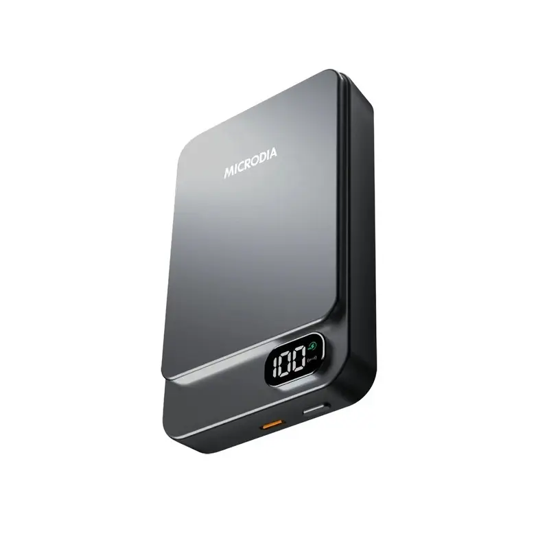 MICRODIA SnapPower Aluminaire 35W (15W + 20W) Magnetic Power Bank 10,000mAh - Charcoal