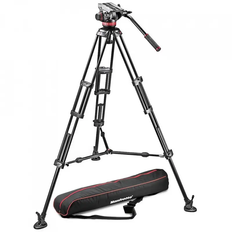 Manfrotto MVT546B Legs with MVH502A Head + Bag Video Tripod Kit