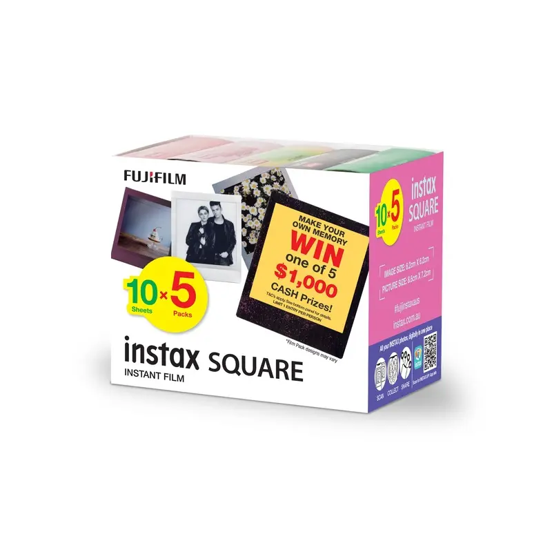 FUJIFILM instax Square Novelty (50 Pack)