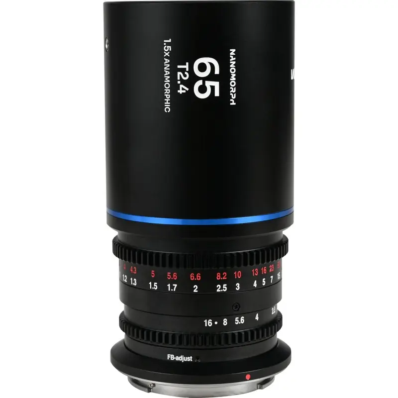 Laowa Nanomorph 65mm T2.4 1.5x S35 Anamorphic Lens (Micro Four Thirds, Blue Flare)