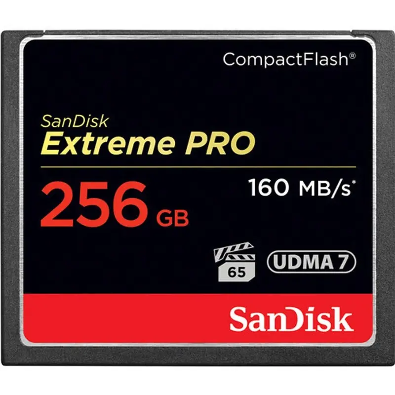 SanDisk 256GB Extreme PRO CompactFlash Memory Card (160MB/s)