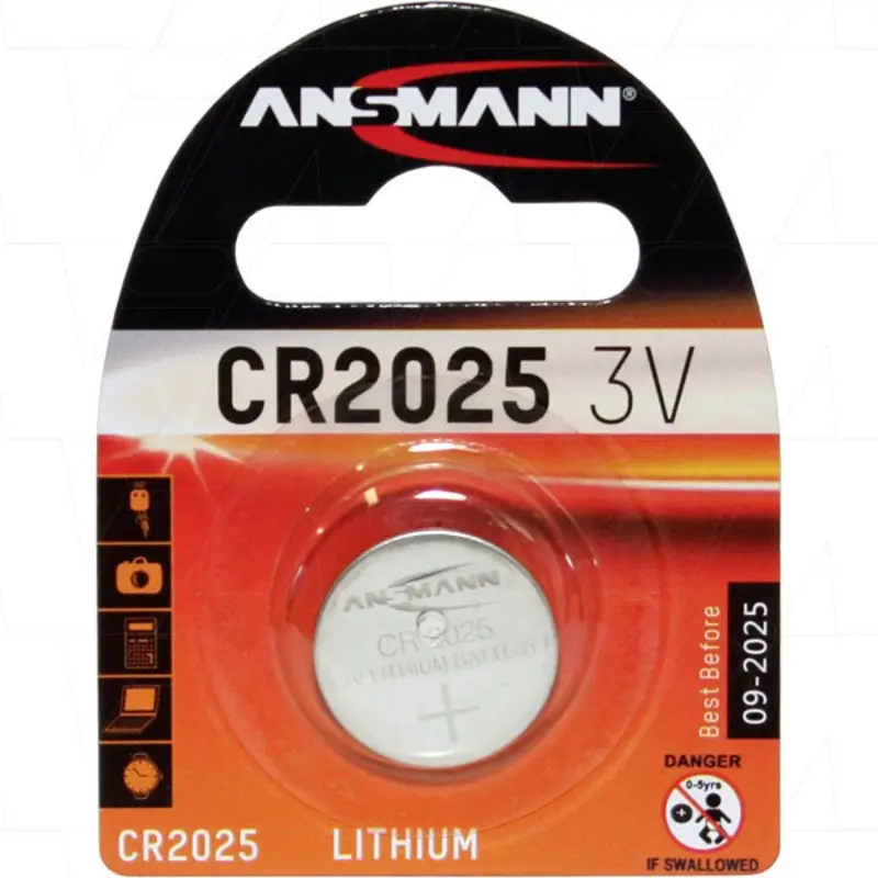 Ansmann CR2025 3V Consumer Lithium Battery Coin Cell
