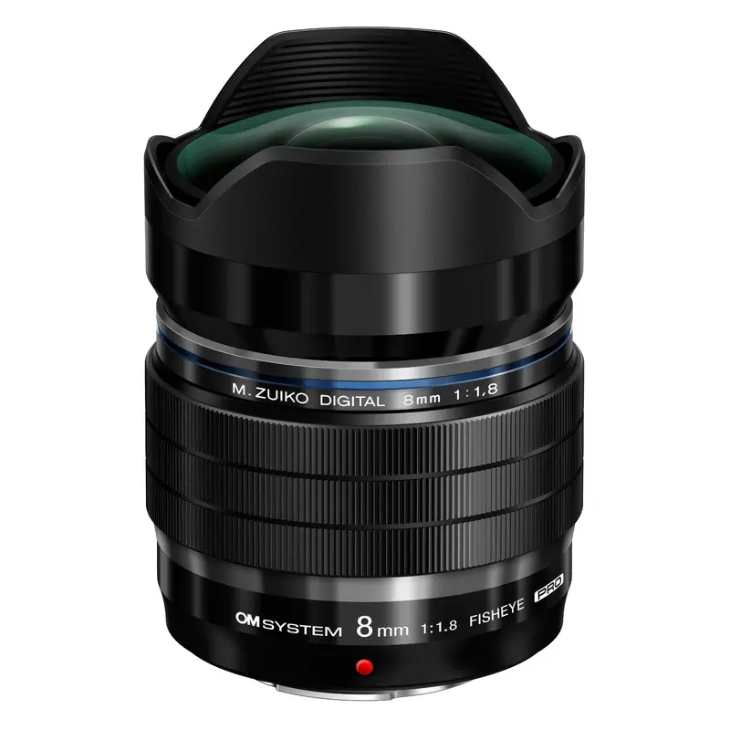 OM System M.ZUIKO Digital ED 8mm f/1.8 Fisheye PRO Lens Black