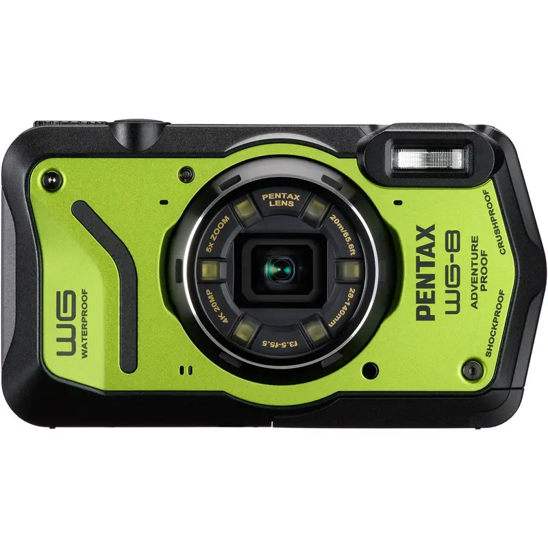 Pentax WG-8 Waterproof Compact Camera (Green)