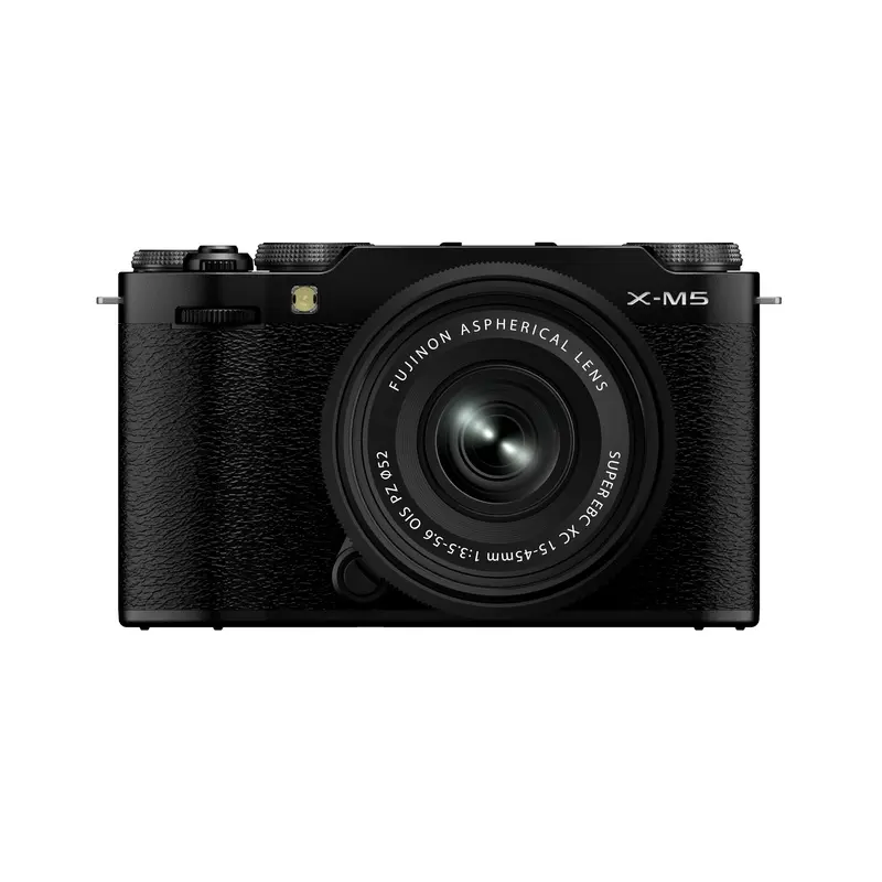 FUJIFILM X-M5 Mirrorless Camera Black with XC 15-45mm f3.5-5.6 OIZ PZ Lens Kit