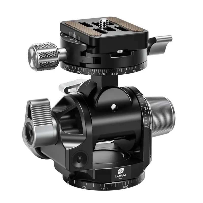 Leofoto G3 50mm 3-Axis Geared Head with BPL-50N Plate