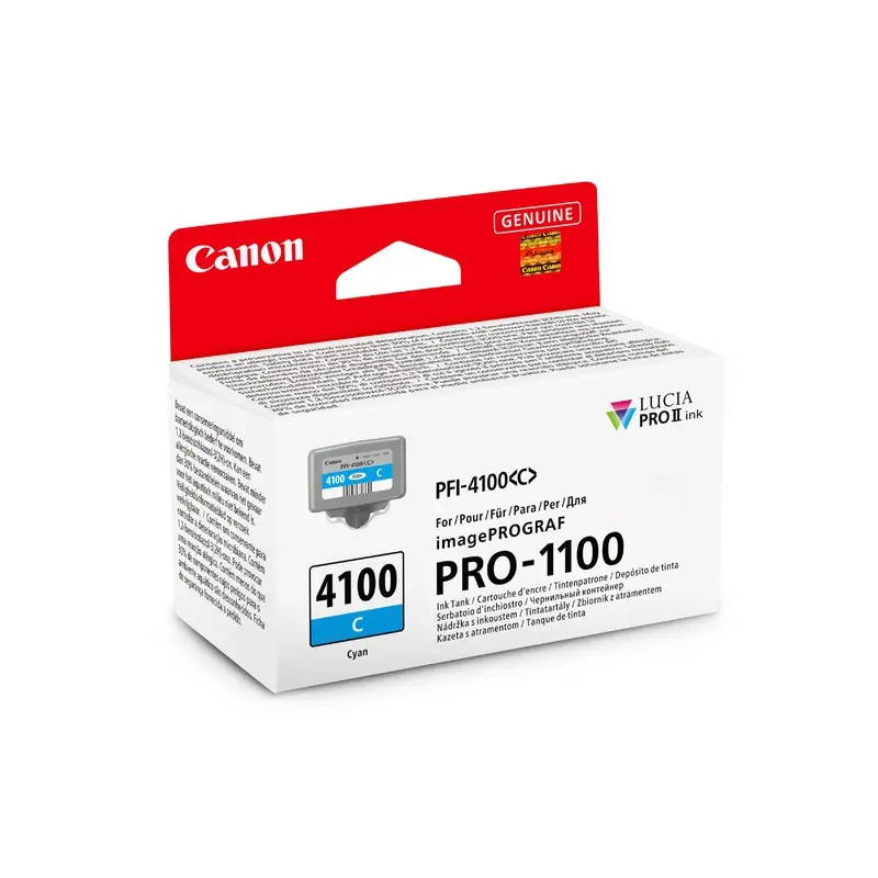 Canon PFI-4100 C Cyan Pigment Ink Tank (80ml) for PRO-1100