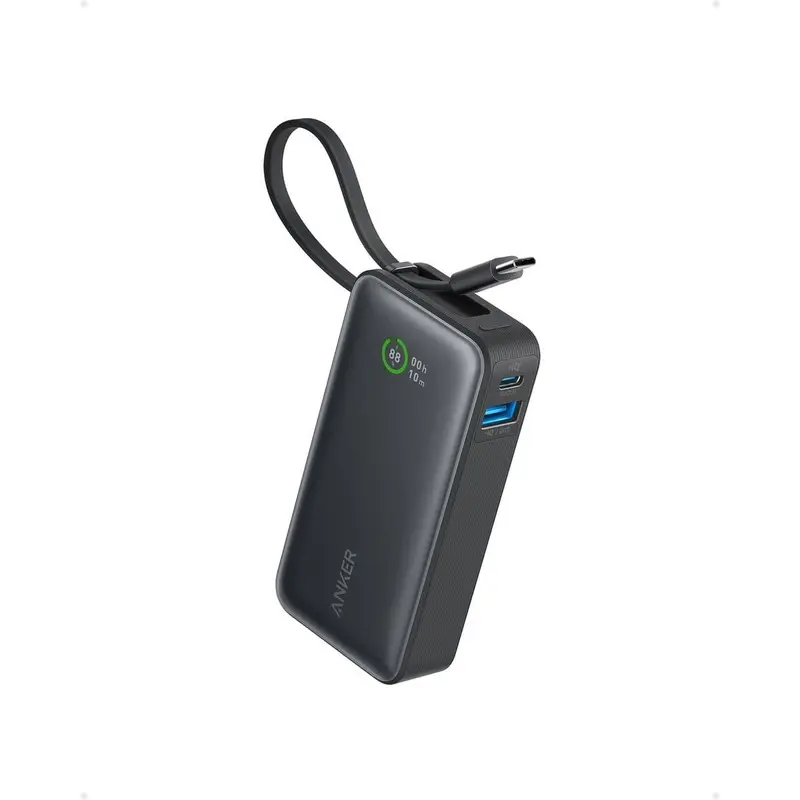 Anker Nano 10K 30W Power Bank with Built-In USB-C Cable