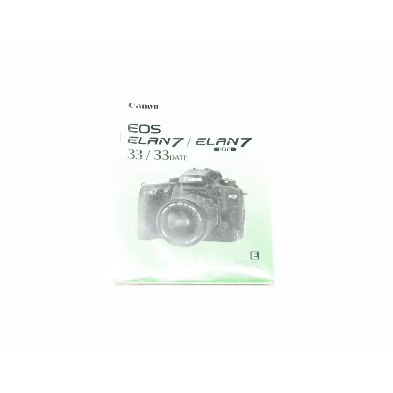 Canon EOS Elan 7/EOS 33 Instruction Manual English (Second Hand)
