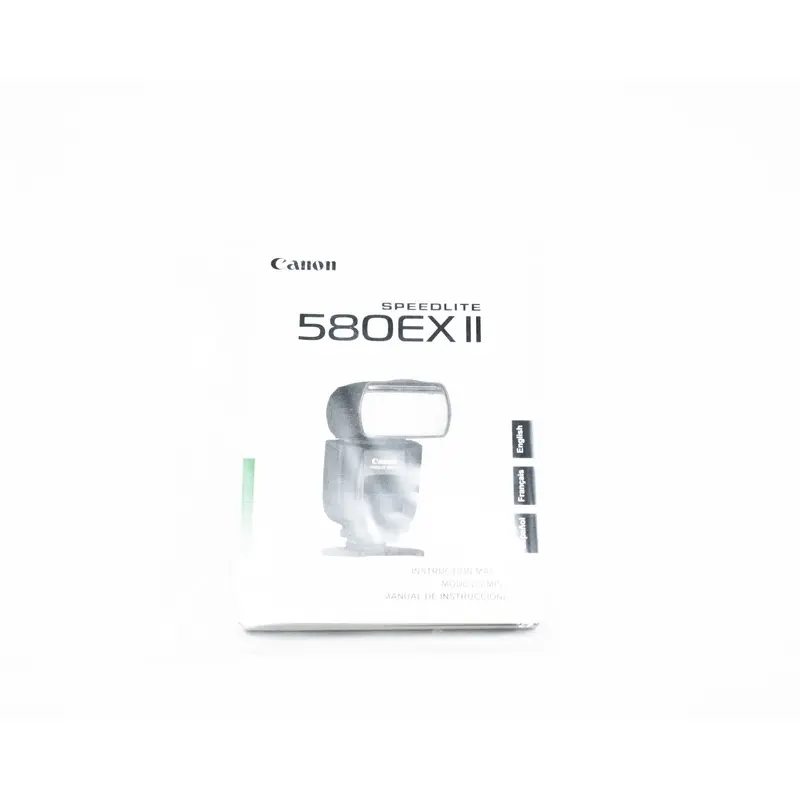 Canon Speedlite 580EX II Instruction Manual English/French/Spanish (Second Hand)
