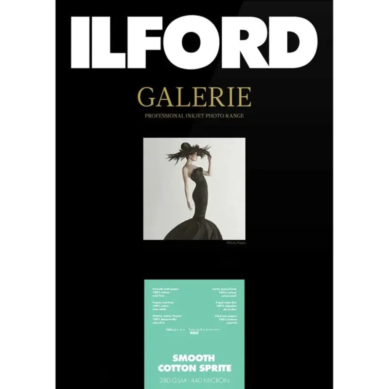Ilford GALERIE Smooth Cotton Sprite 280GSM A3+ - 25 Sheets