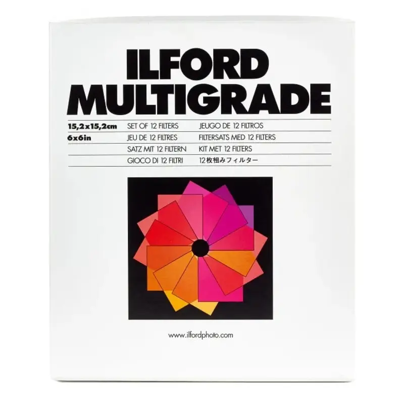 Ilford Multigrade Darkroom Filter Set (00-5) 6 x 6
