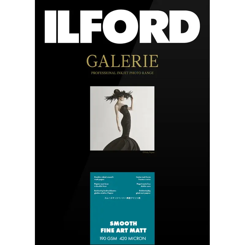 Ilford Smooth Fine Art Matt 190GSM A3+ - 10 Sheets