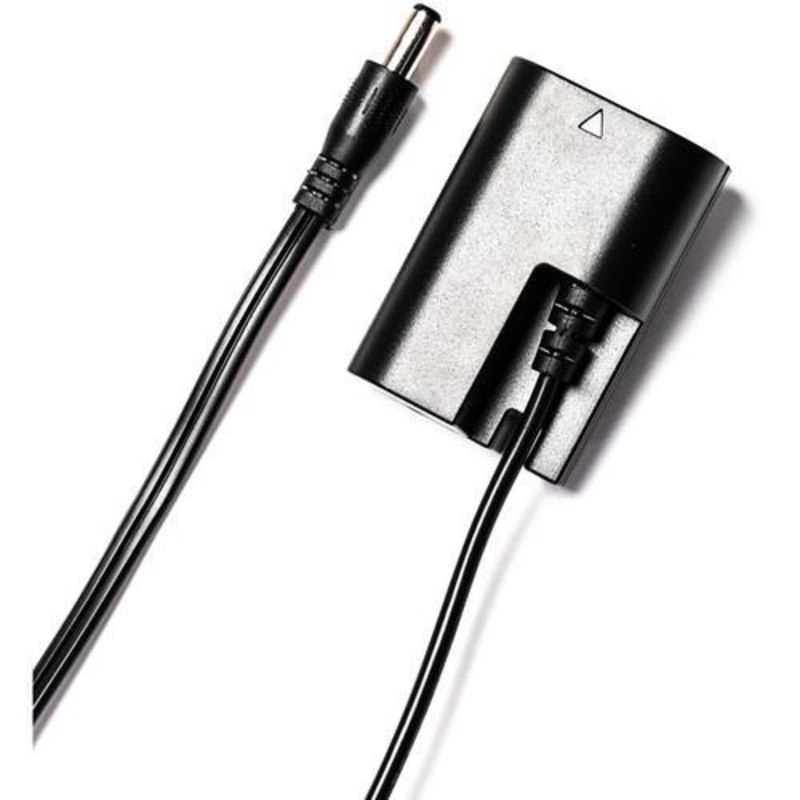 2.1mm Male Power Cable to Canon LP-E6 Type Dummy Battery (20", Non-Regulated)